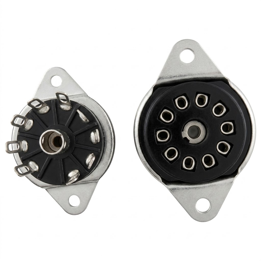 9 Pin Tube Socket 01, 02, 03, 04, 05