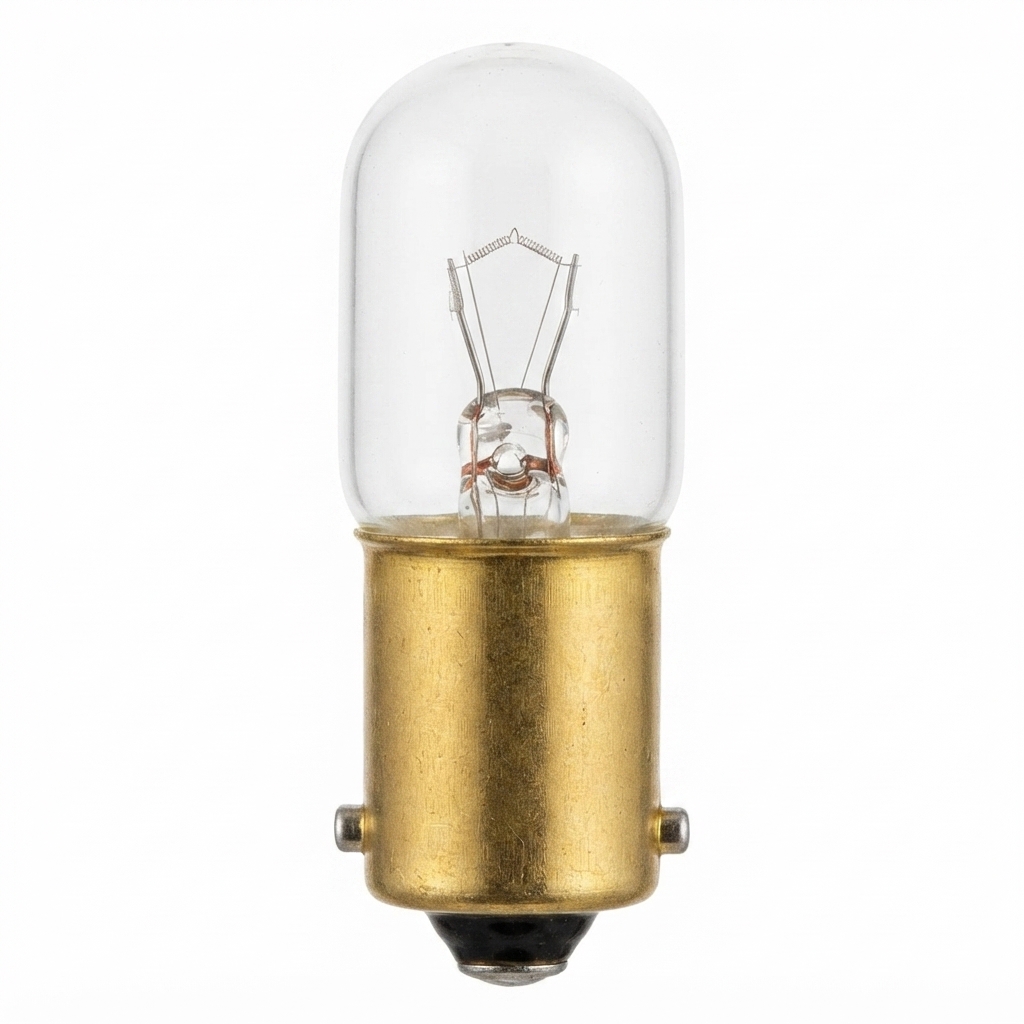 Dial Lamp, Miniature - #43 Bayonet Base T-3 1/4 Bulb 2.5V 0.5A