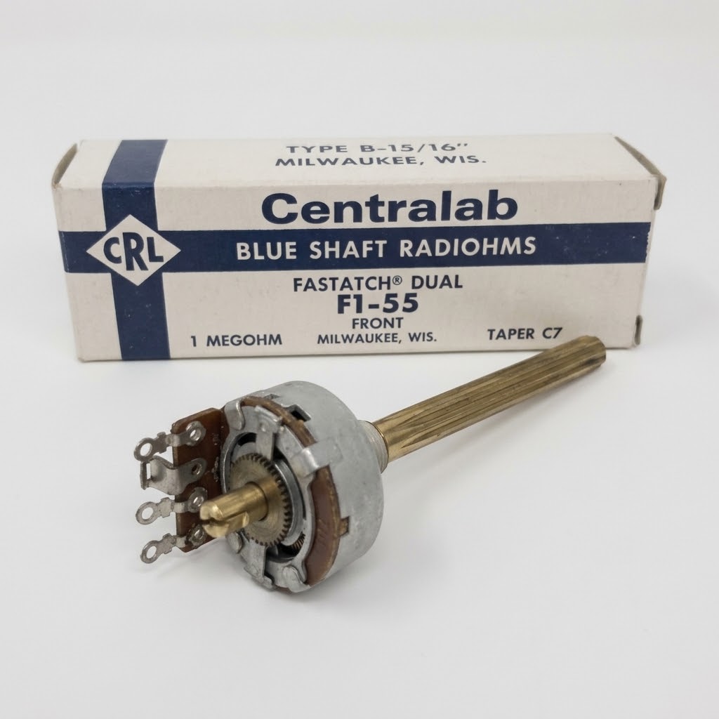 CRL F1-64 Fastatch Dual Front Volume Control, 1.5 Megohm, Taper C1