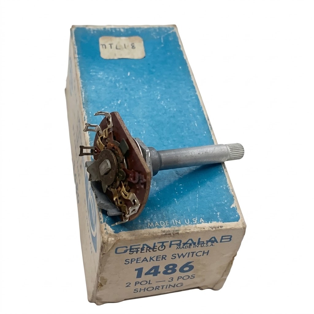 CRL 1486 21-Pole 3-Position Shorting Rotary Switch 
