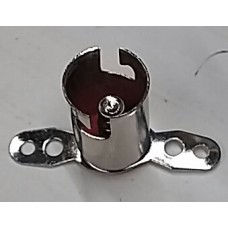 Dial Lamp Holder, Miniature - Non-Insulated Bayonet Base with Double Hook-Up Tabs