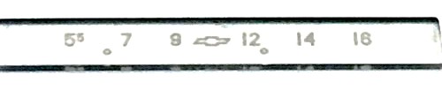 Dial Scale -13/16" x 5 5/16" Glass