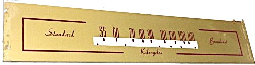 Dial Scale -13/16" x 5 5/16" Glass