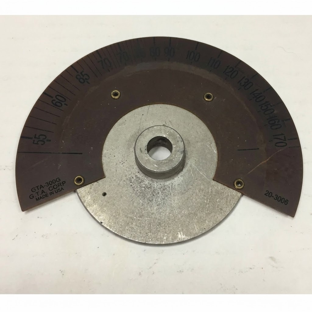 General Television & Radio Corp. (Part 20-3006 / GTA-300G) 4" x 3 1/4" Metal AM Dial Scale