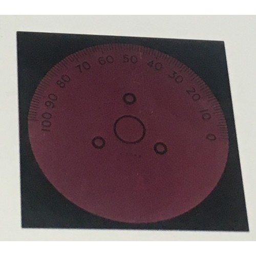 Unbranded 3 1/8" x 3 1/8" Black 0–100 Logging Dial Meter