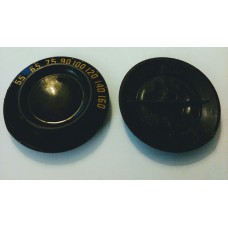 Plastic Dial 2 1/4" Dark Brown