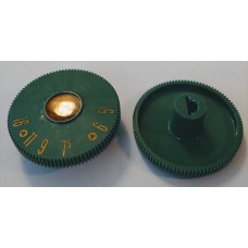 Forest Green Plastic Dial 2"