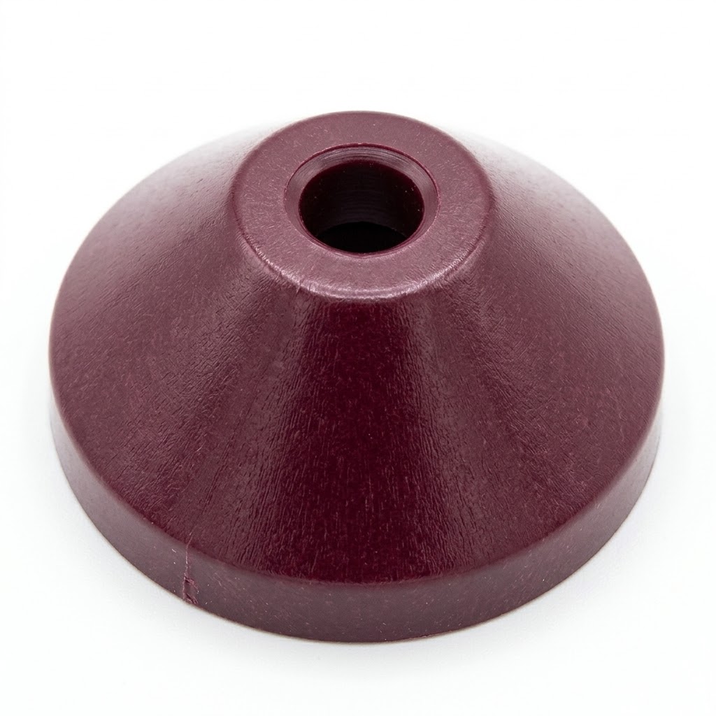 Turntable Adapter - 45 RPM Center Post Insert, Burgundy, Red, Yellow