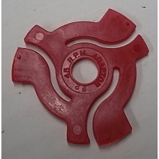 Turntable Adapter - 45 RPM Center Post Insert, Brown, Black, Red, Grey