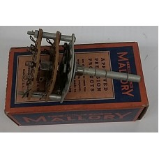 Mallory 1325L Rotary Switch Volume Control Non-Shorting 4 Circuits