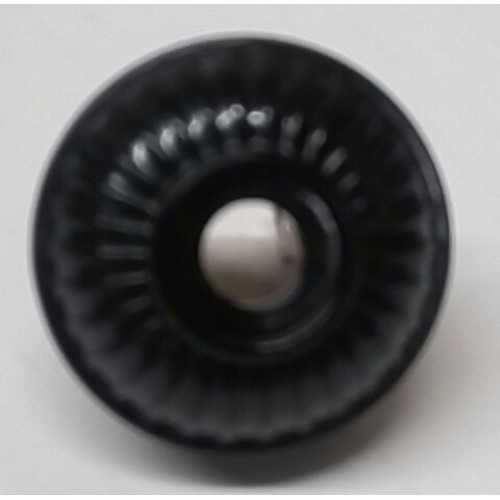 Power Plug, Black Round Base Classic Style 125V 2-Wire