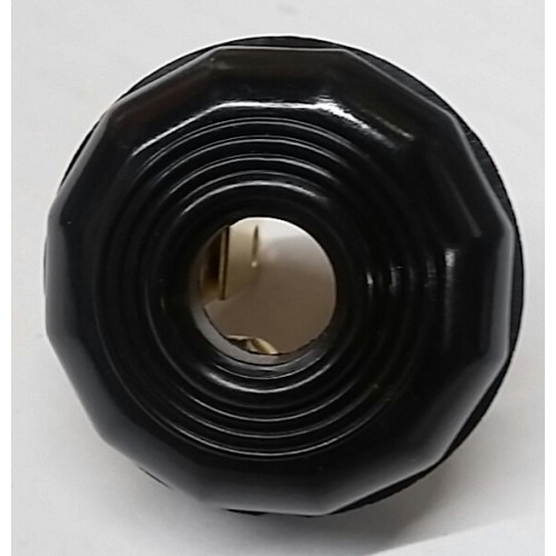 Power Plug, Brown Round Base Classic Style 15A 125V 2-Wire