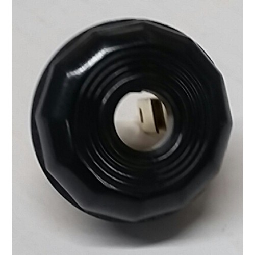 Power Plug, Black Round Base Classic Style 15A 125V 2-Wire