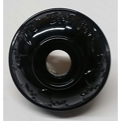 Power Plug, Black Patterned Round Base Classic Style 15A 125V 2-Wire